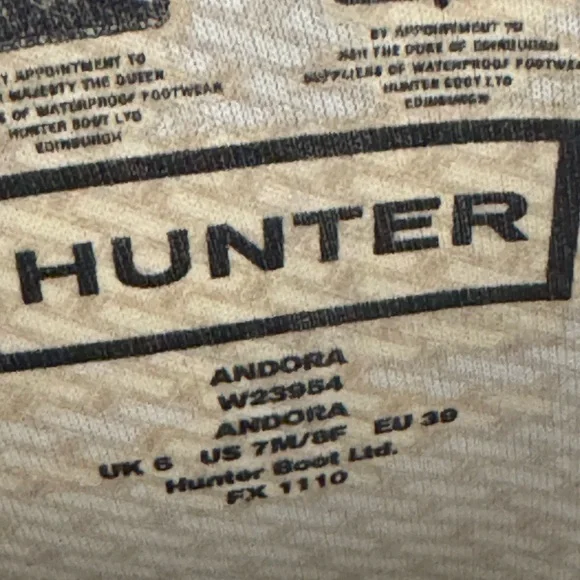 Hunter Classic Wedge Black Knee-High Boots - Picture 3 of 6